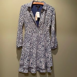 Banana Republic Mini Long Sleeve Dress Size 00 Brand New